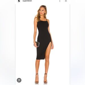 Revolve Superdown CANDACE SLIT MIDI DRESS Size Small (never worn)